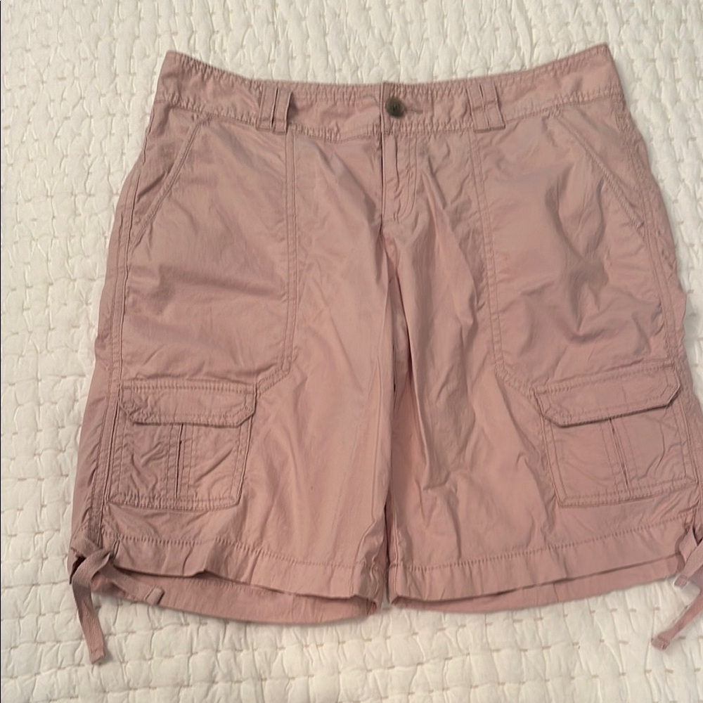 Ann Taylor Pink Cargo Shorts Relaxed Fit